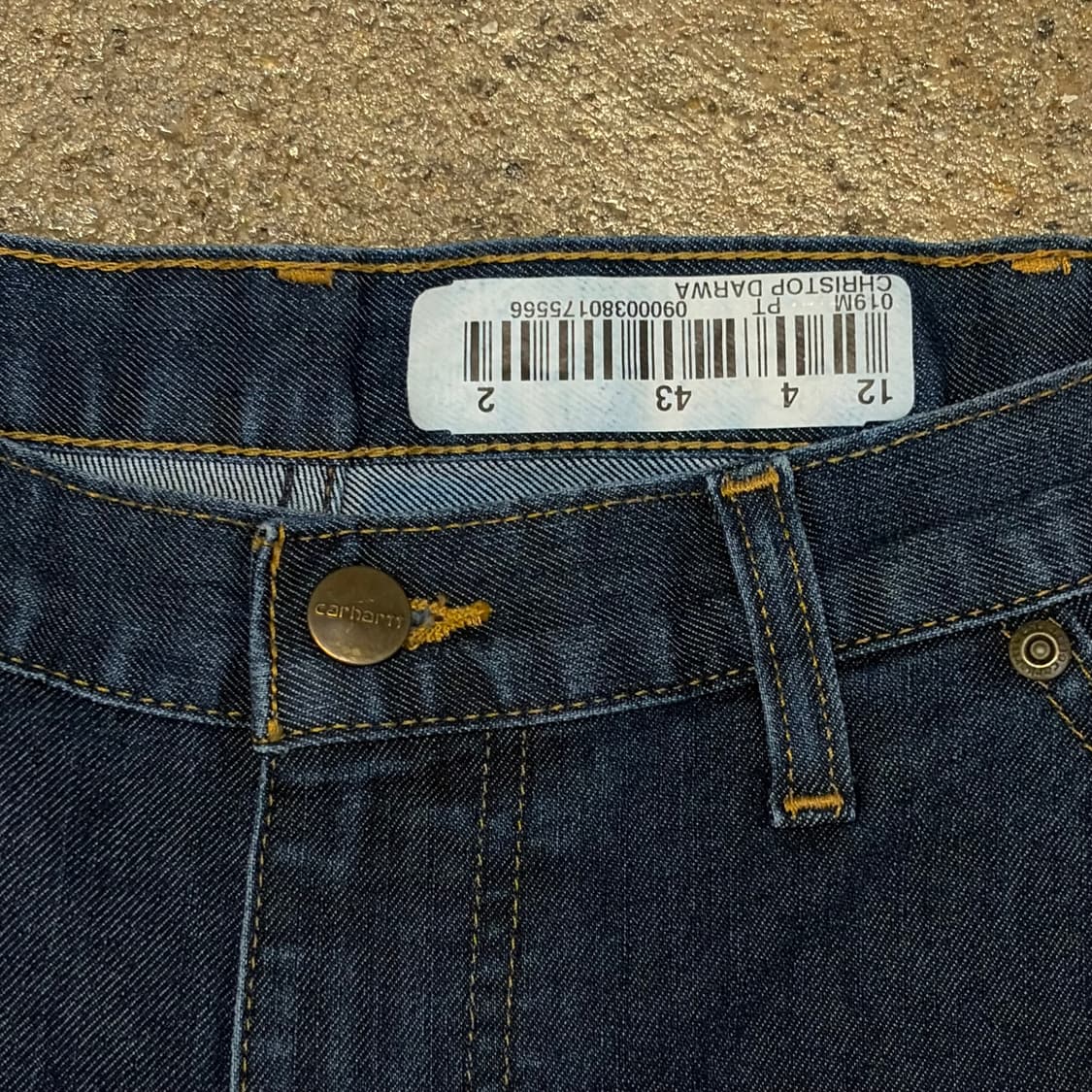 00s 미국 빈티지 칼하트 워크 스판 청바지 데님팬츠 상품이미지3