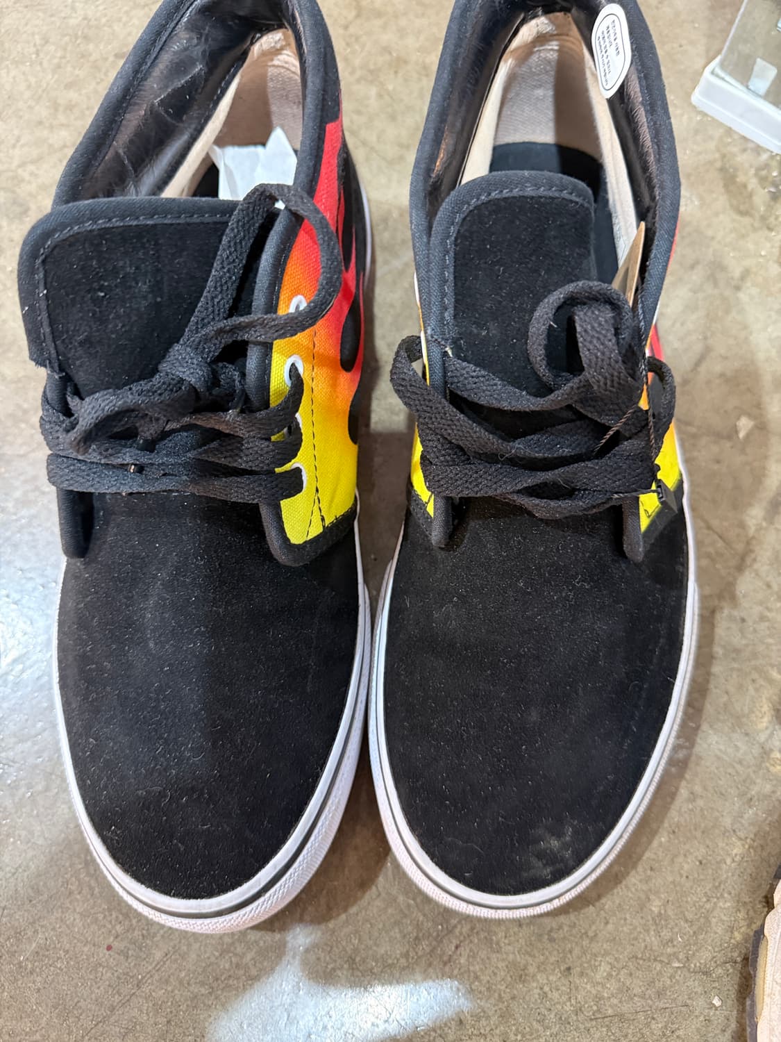 반스 블랙 불꽃 스니커즈 280mm 상품이미지3