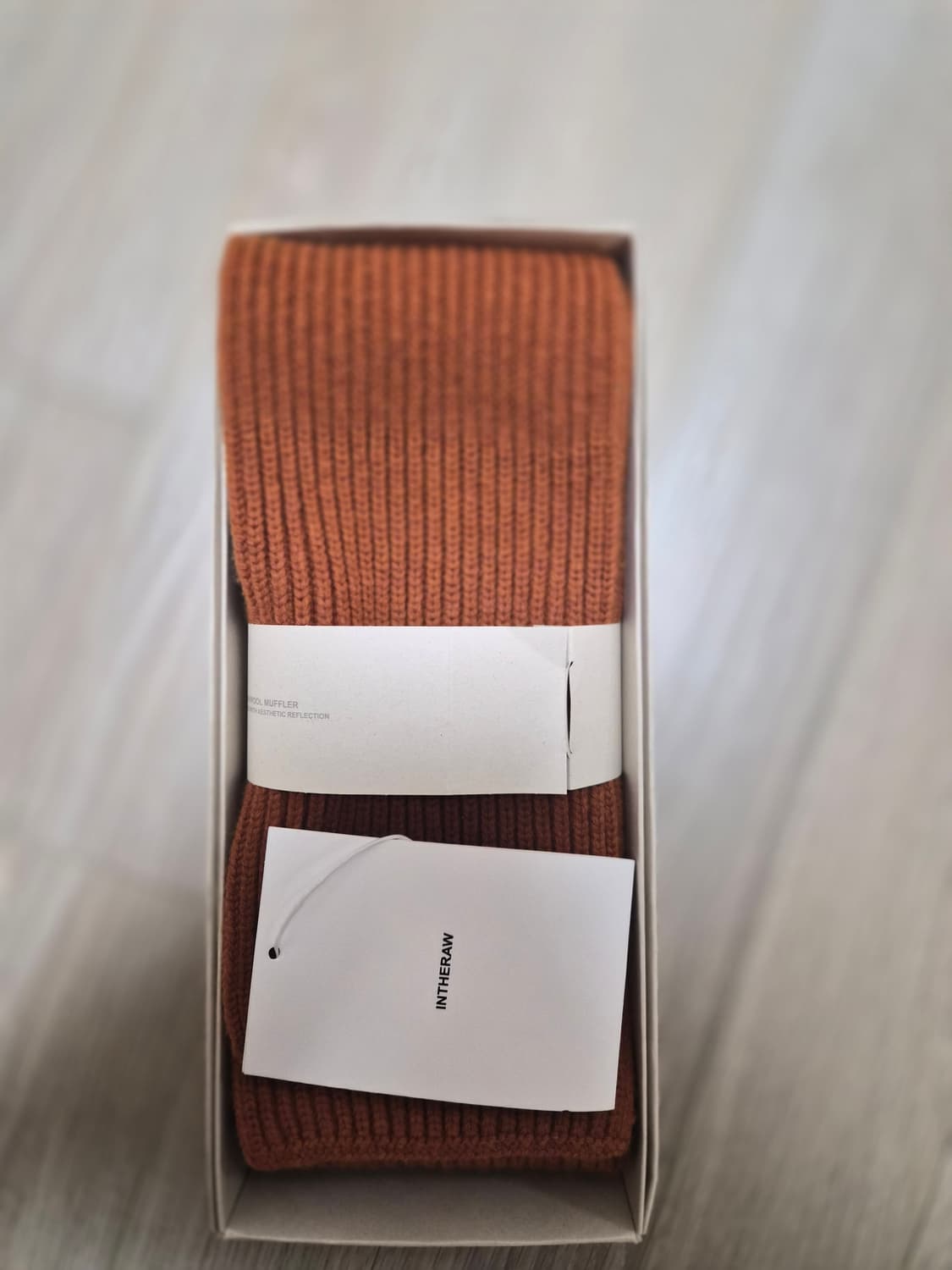 인더로우 Alain Wool Muffler Orange A.DECADE 상품이미지2