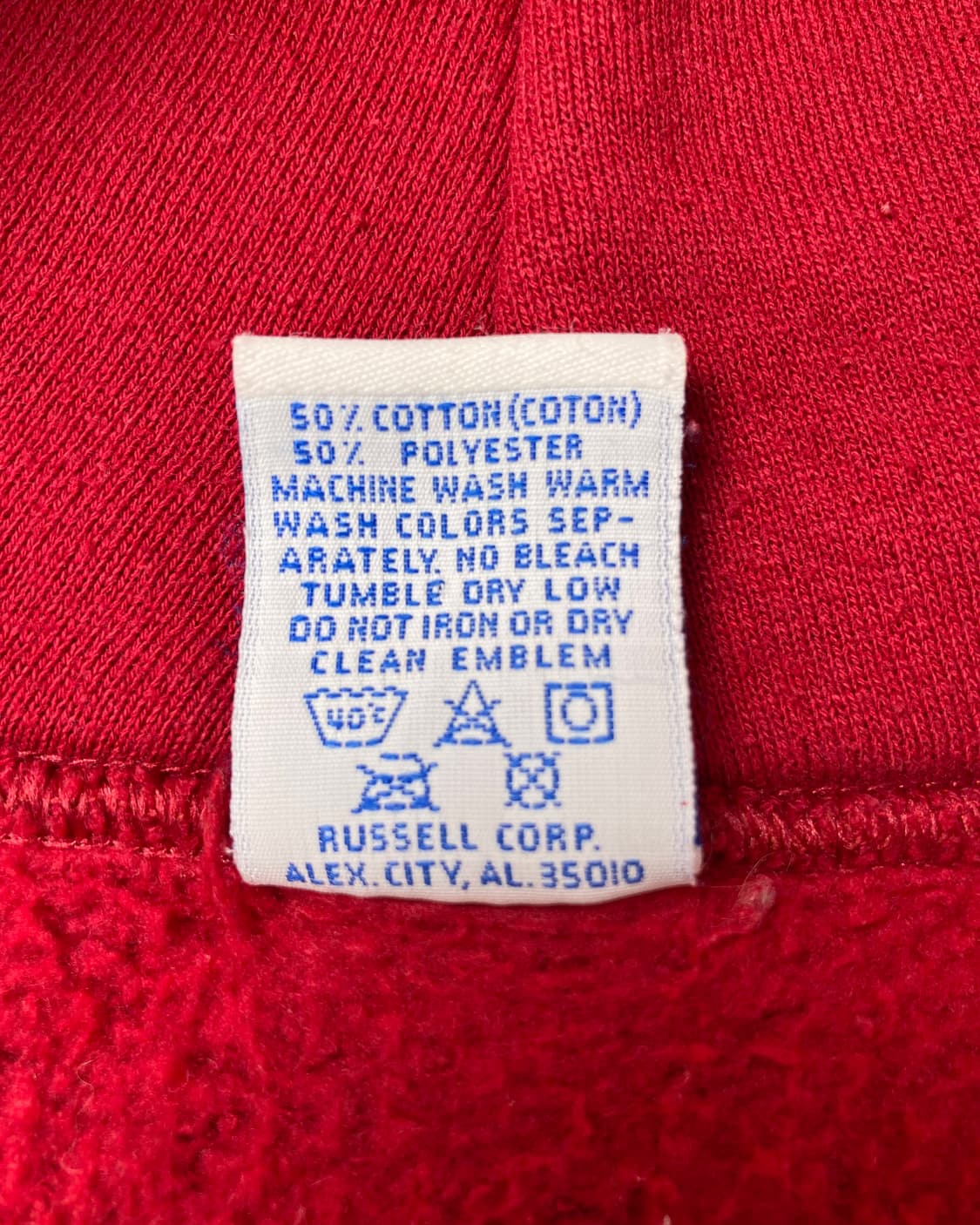 90s Russell Zip Up Hoodie (red) 상품이미지4