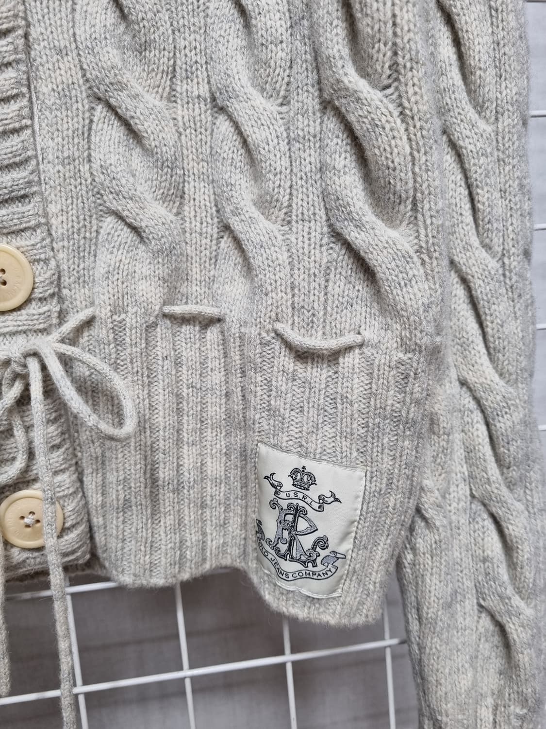 폴로진스 니트집업 (실사이즈확인) 상품이미지5