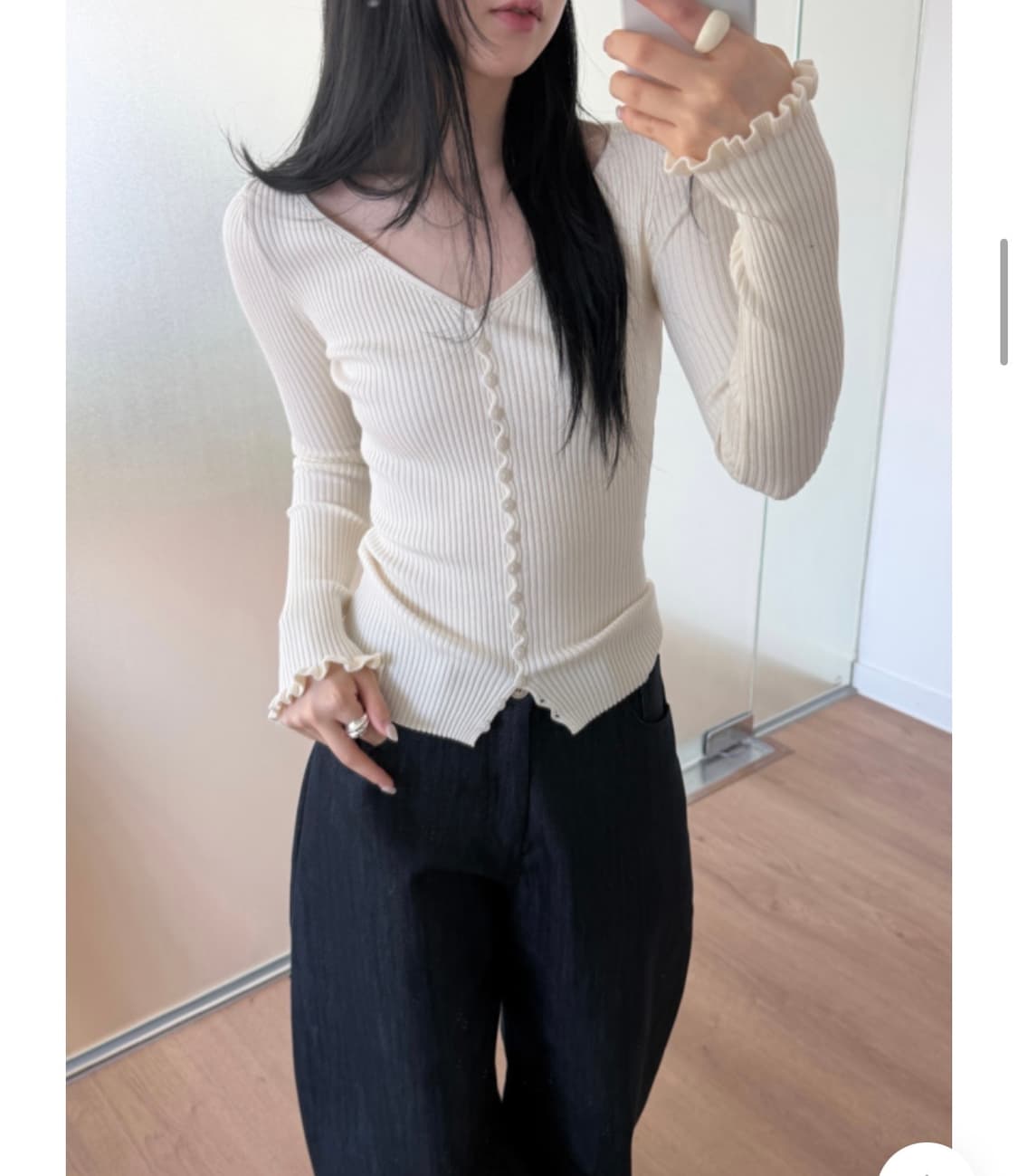 유이니 Lily rib cardigan 상품이미지1