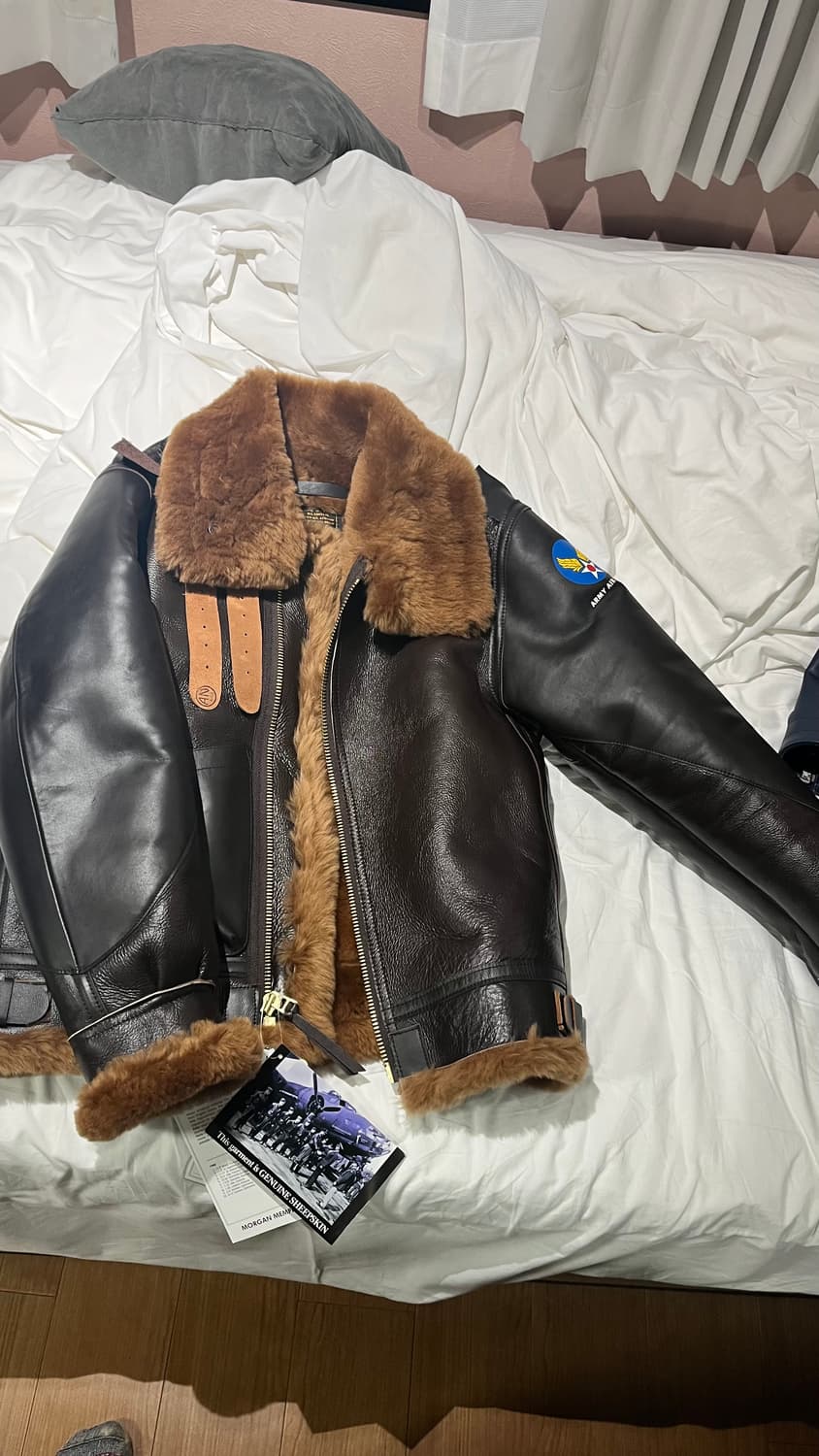 모건 멤피스 무스탕 자켓 38 나카타쇼텐 상품이미지2