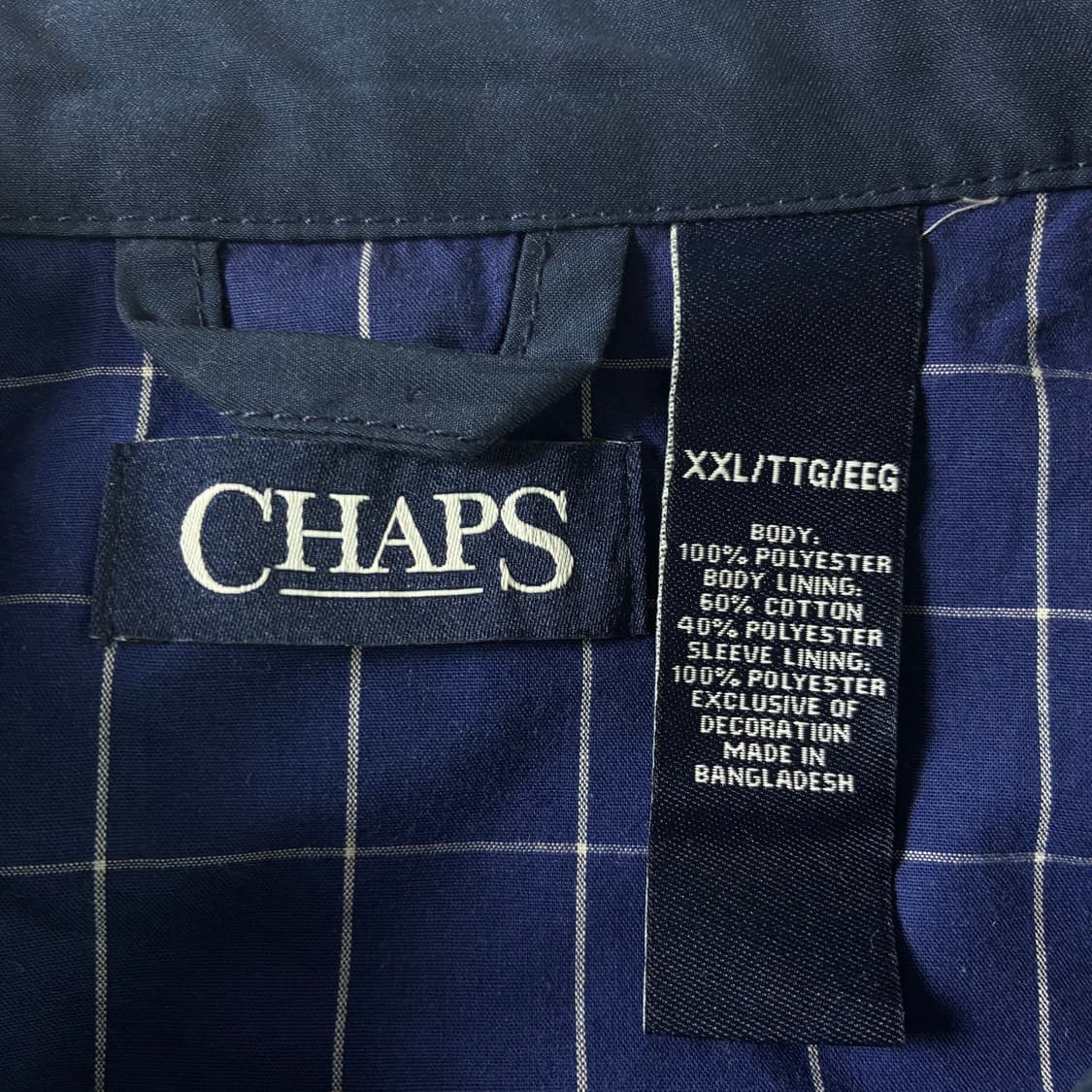 Chaps  챕스 랄프로렌 네이비 폴리쉘 블루종 자켓  상품이미지5