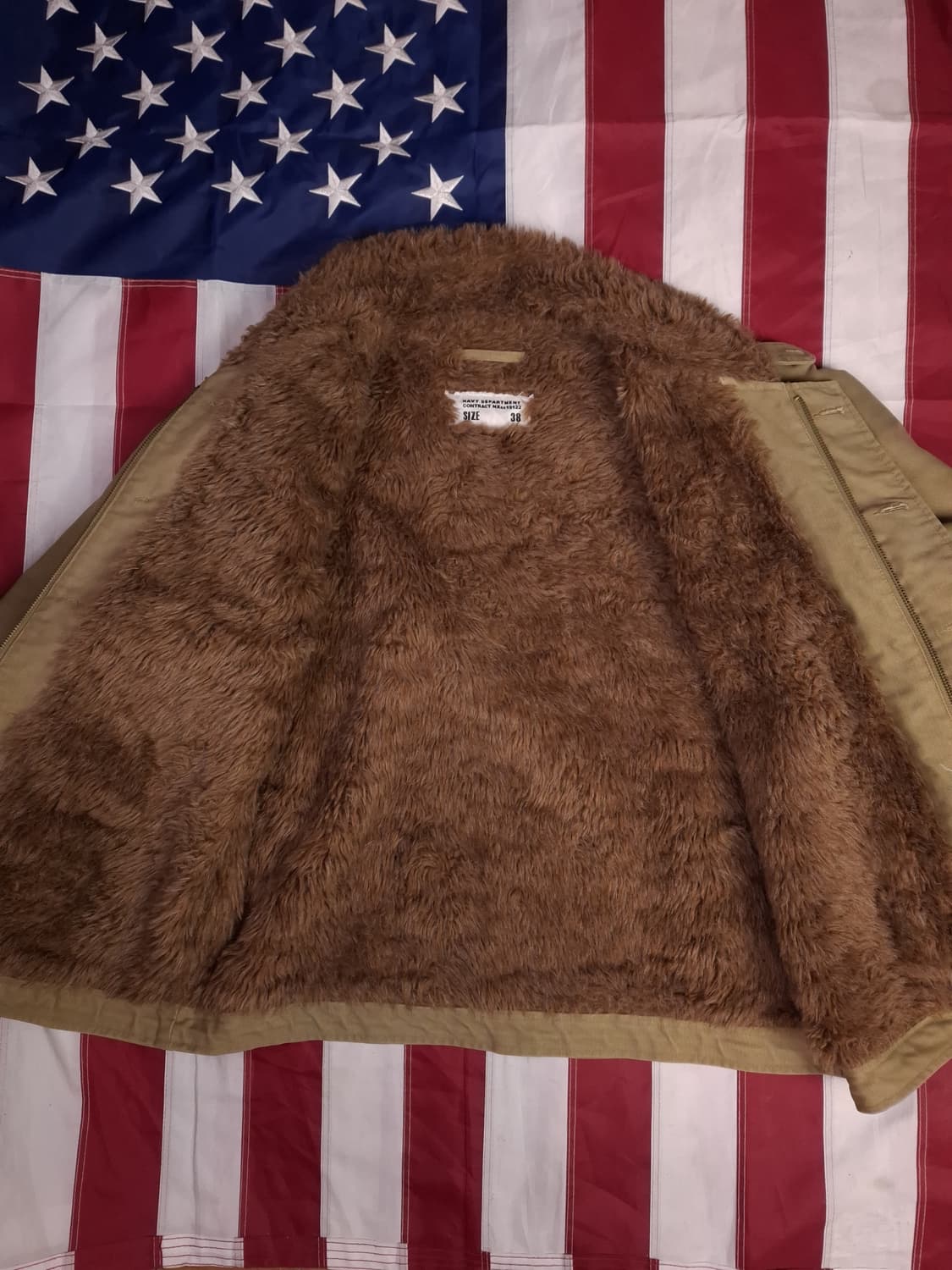 미해군 밀리터리 복각 N-1 덱자켓 상품이미지8