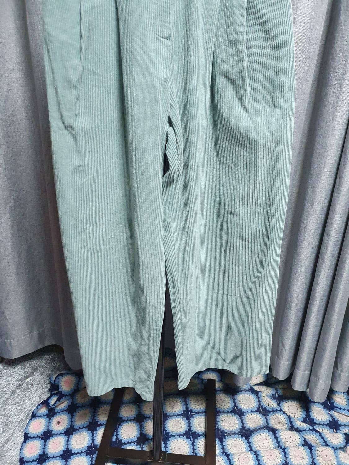 밴딩 코듀로이 민트 팬츠 상품이미지3