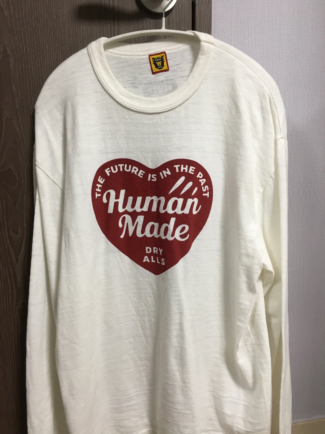 휴먼메이드 그래픽 롱슬리브 티셔츠 화이트 상품이미지1