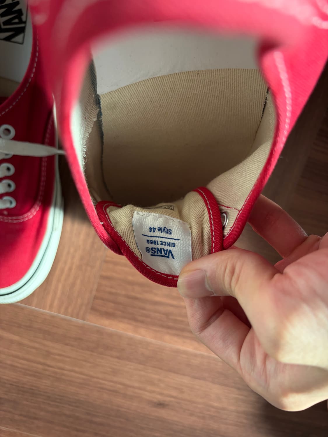 반스 어센틱 레드 285 판매 상품이미지5