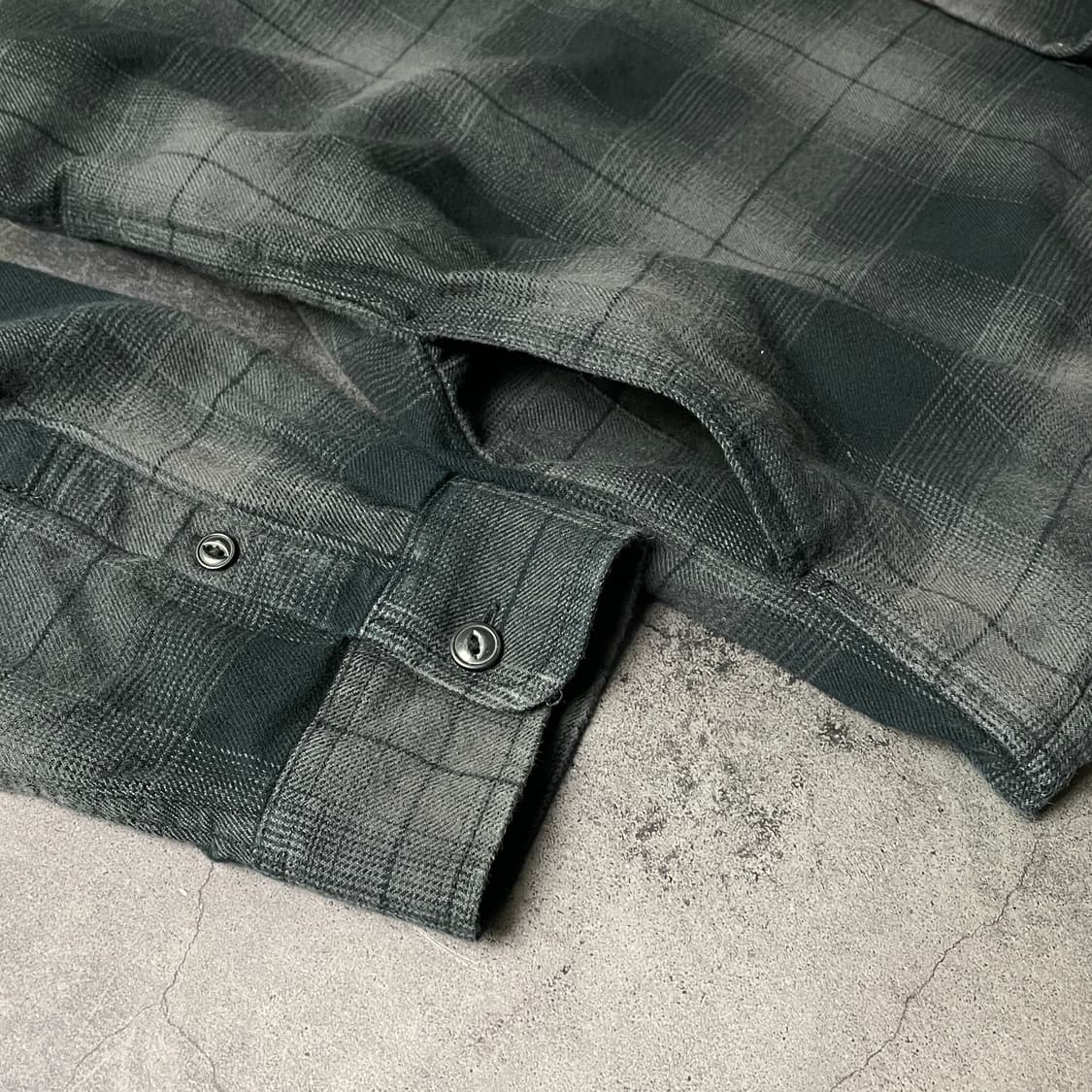VANS 반스 빈티지 그레이 체크 코튼 셔츠자켓 A00451 상품이미지5