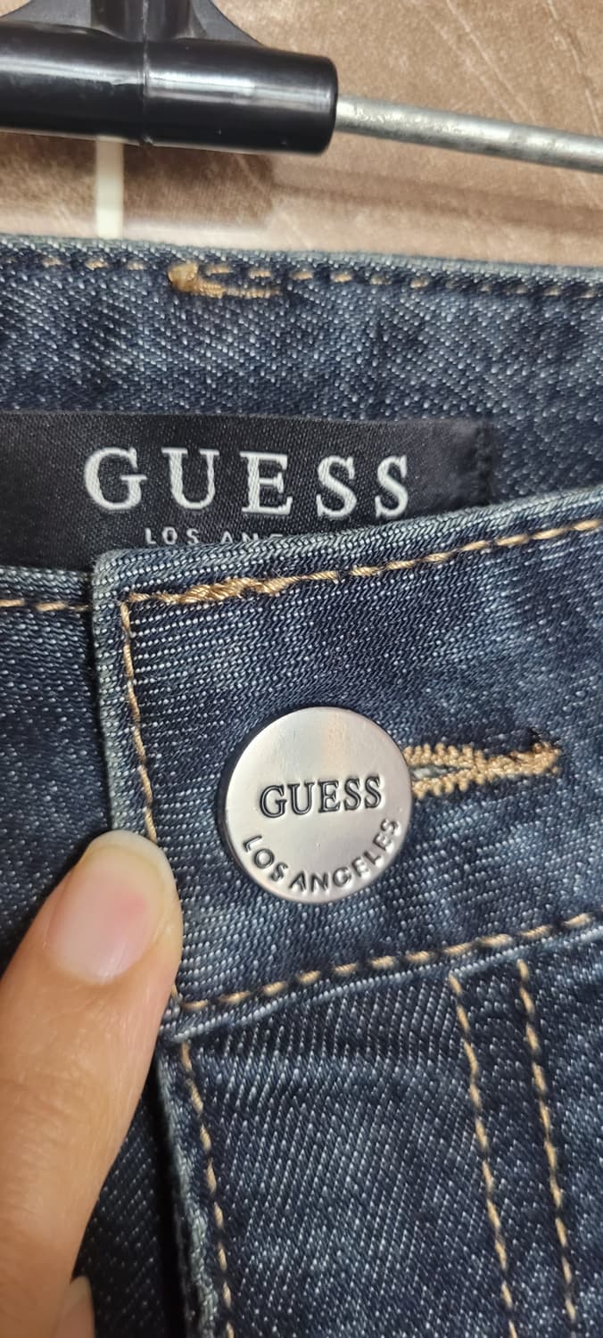 👔남성38-39인치👔게스 남성 청바지 다크블루 상품이미지5