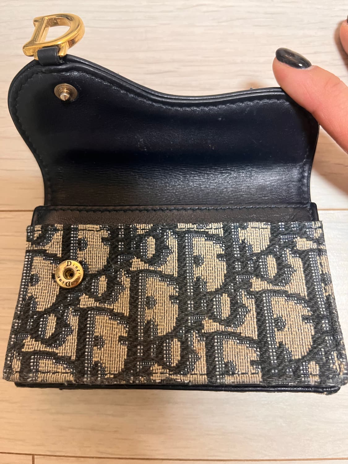 디올 오블리크 새들 카드지갑 상품이미지3