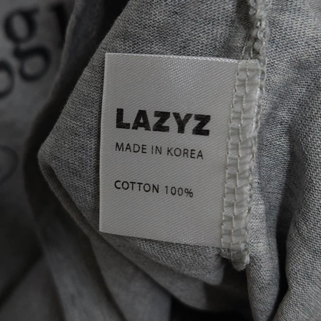 프리사이즈 LAZYZ 레이지지 레터링 긴팔 티셔츠 상품이미지7