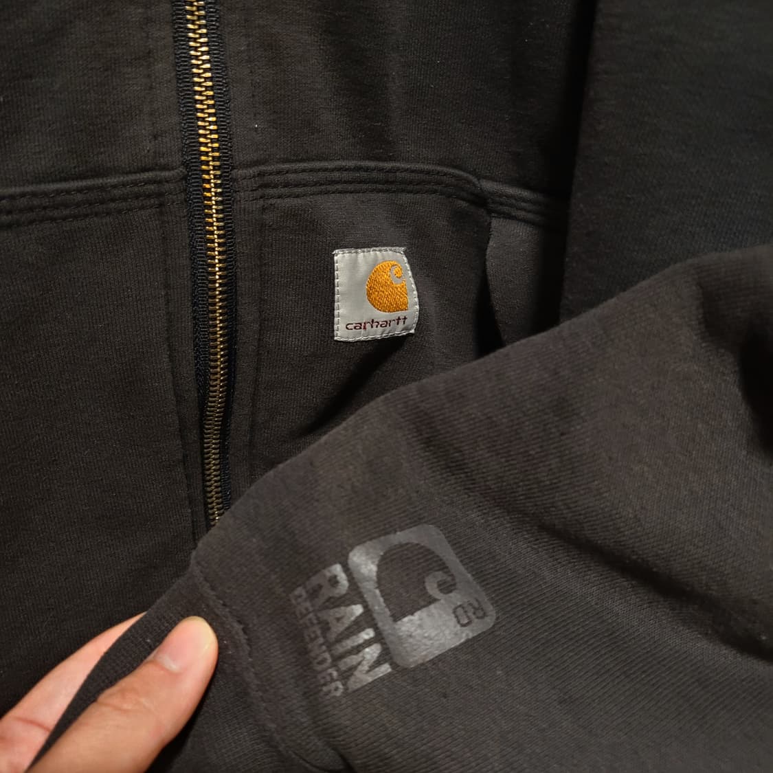 칼하트 미트웨이트 써멀 후드집업 L 상품이미지3