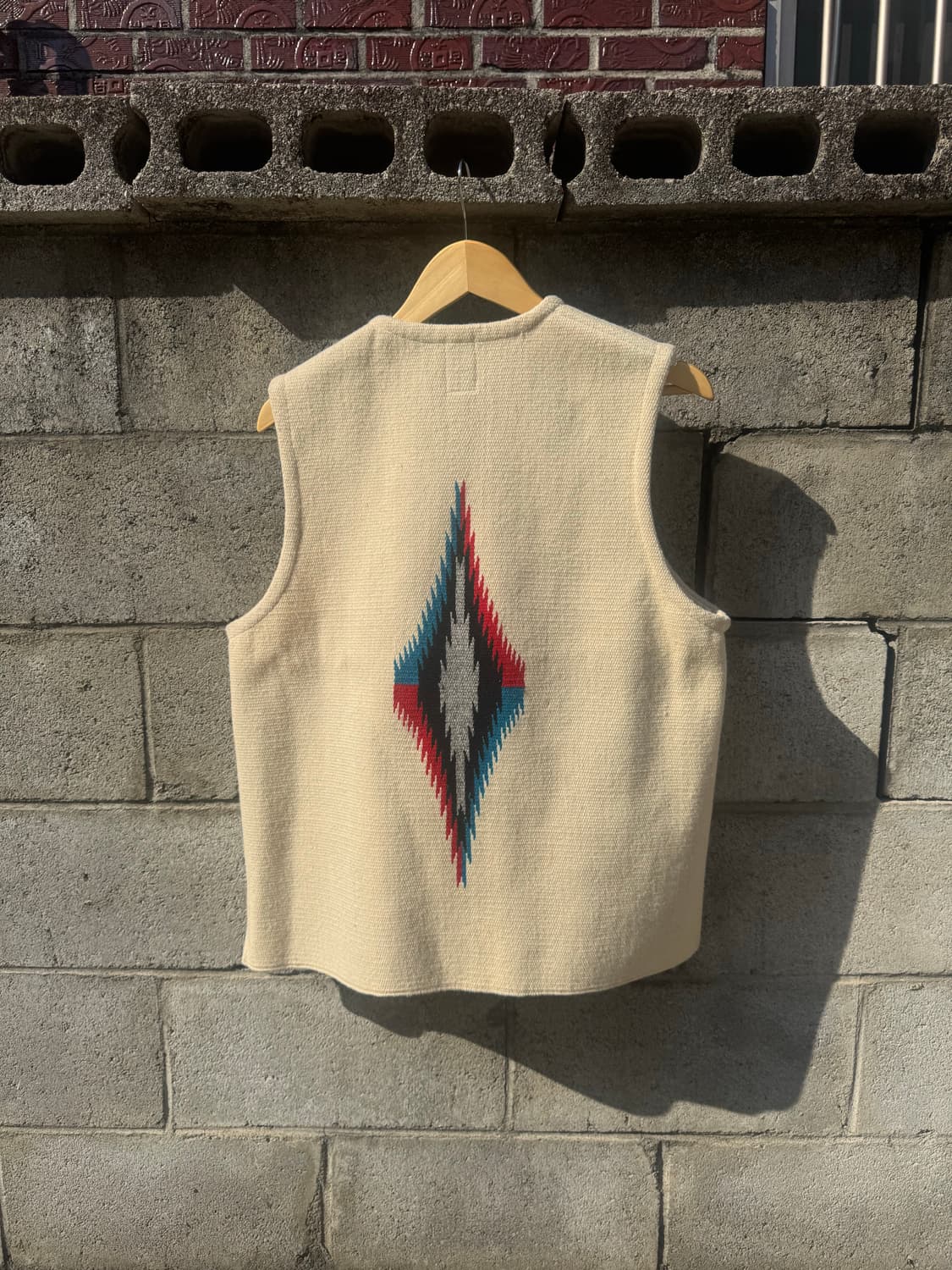 오르테가 핸드 우븐 울 네이티브 아메리칸 웨스턴 치마요 베스트 조끼 상품이미지2