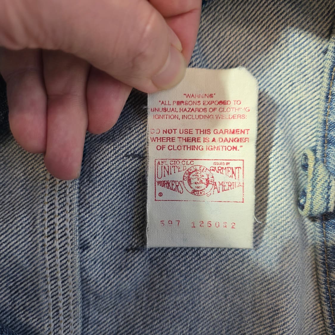 [L]90s 칼하트 CARHARTT 데님 트러커 자켓 청자켓 상품이미지3