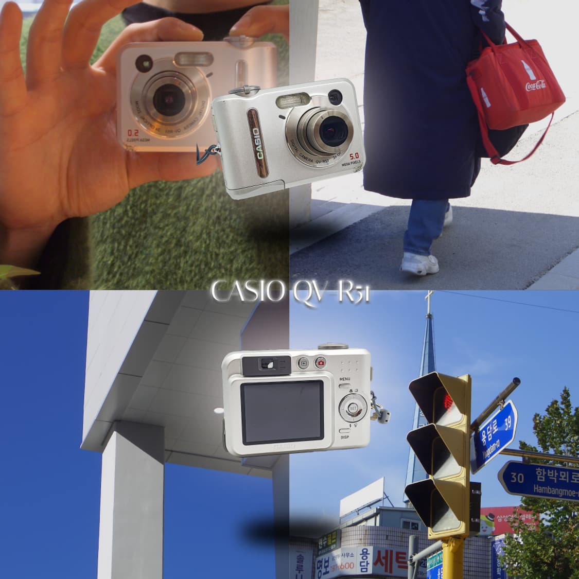 작례⭕️ 카시오 QV-R51 박스 실버 메탈릭⌚ 상품이미지1