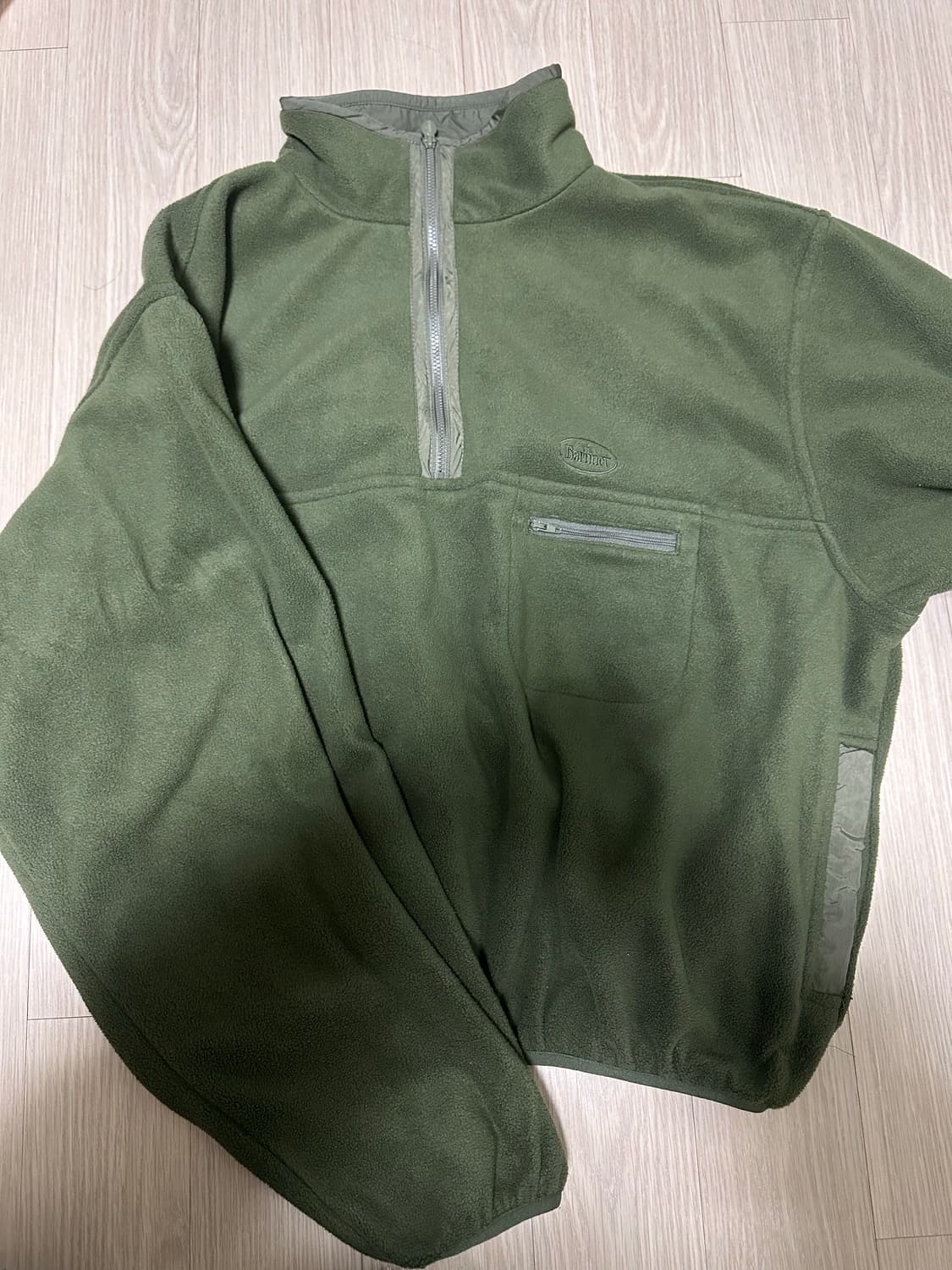 더바넷 (공홈품절) khaki lapland fleece half-zip 상품이미지5