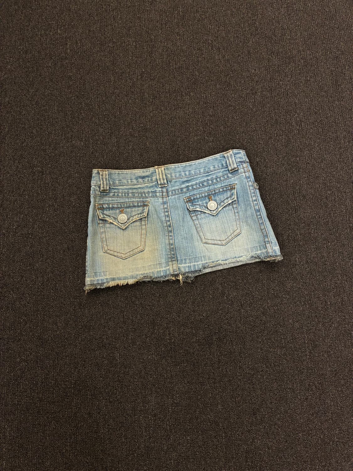 L)Japanese vintage 여성 데미지 데님 미니 스커트 상품이미지1