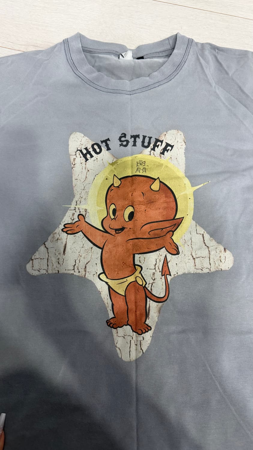 폴리테루 핫스터프 반팔 그레이 상품이미지2