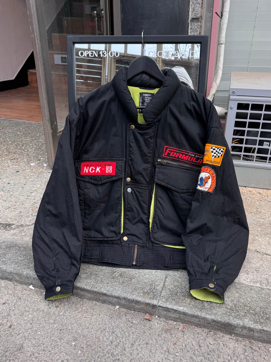 Gleeman 패치 레이싱 봄버자켓  상품이미지1