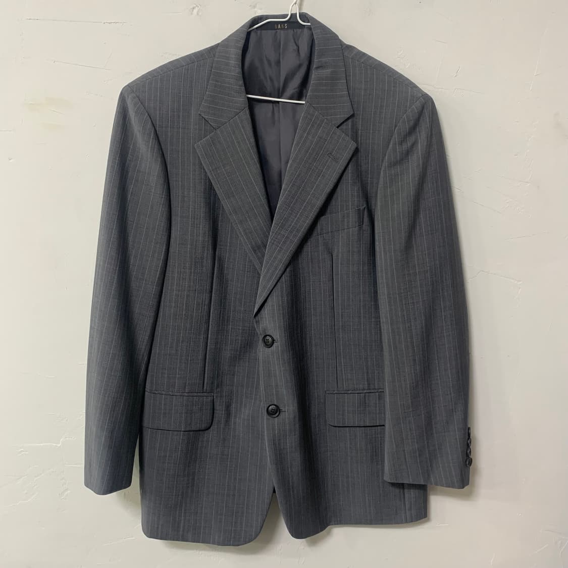 (100) 닥스 스트라이프 정장 자켓 블레이저 그레이 상품이미지1