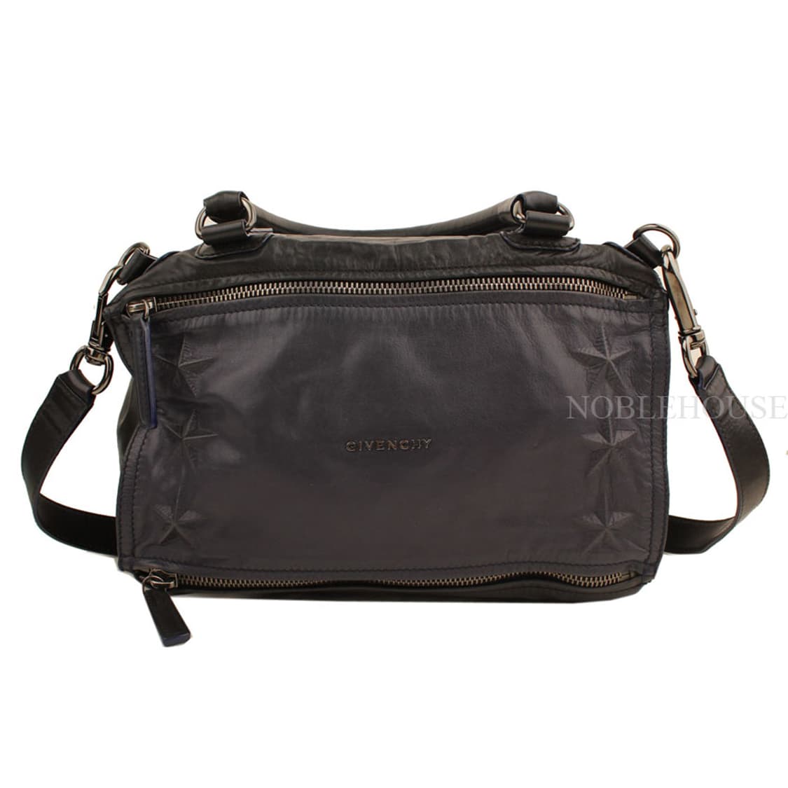 지방시 네이비&블랙 투톤 램스킨 판도라 스타 미듐 토트겸 숄더백 상품이미지1