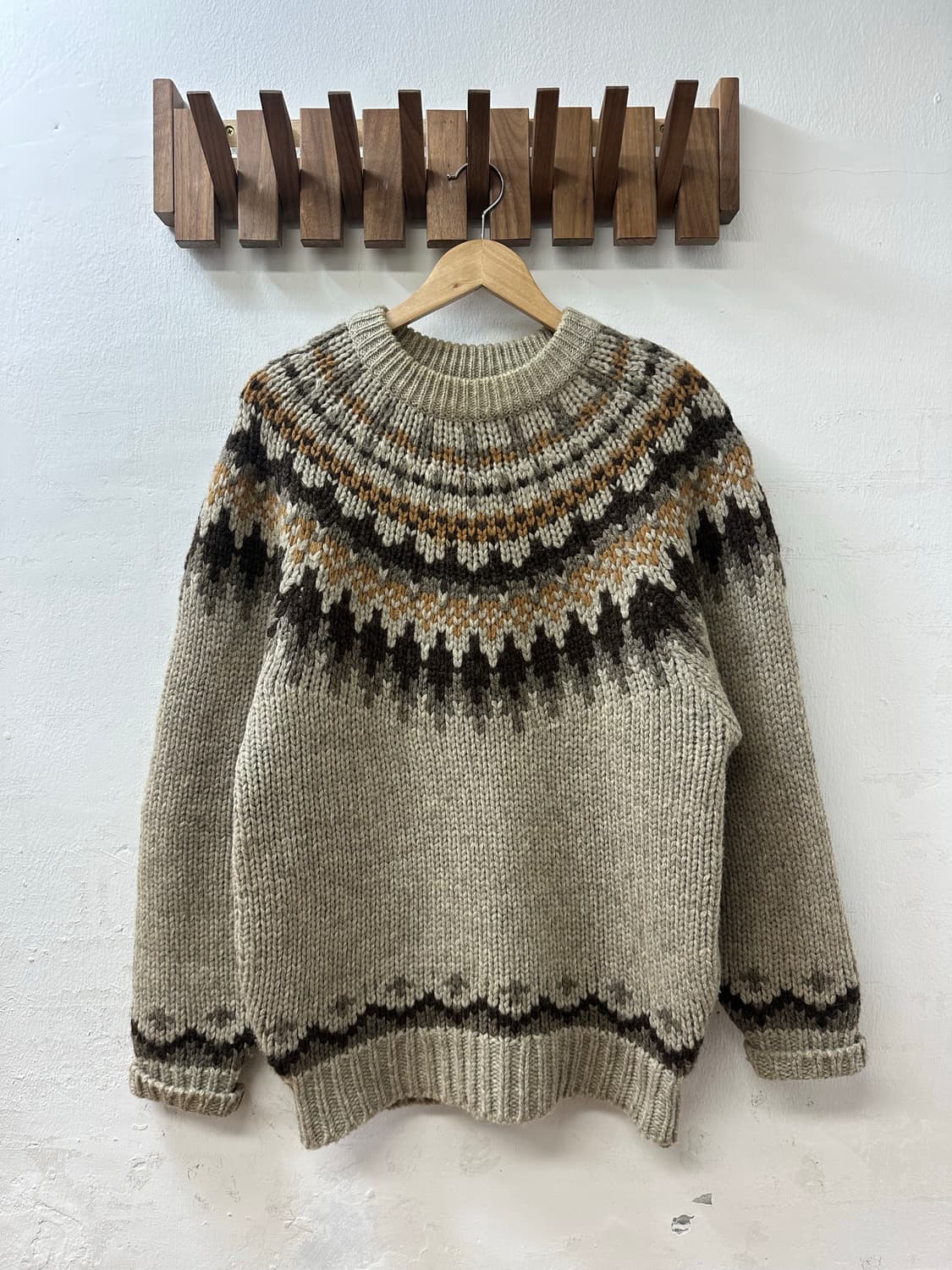 일본빈티지 울100% 노르딕 스웨터 니트  상품이미지1