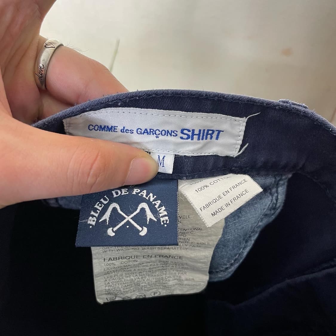 꼼데가르송 X 블루 드 빠남 더블니 워크팬츠 상품이미지6