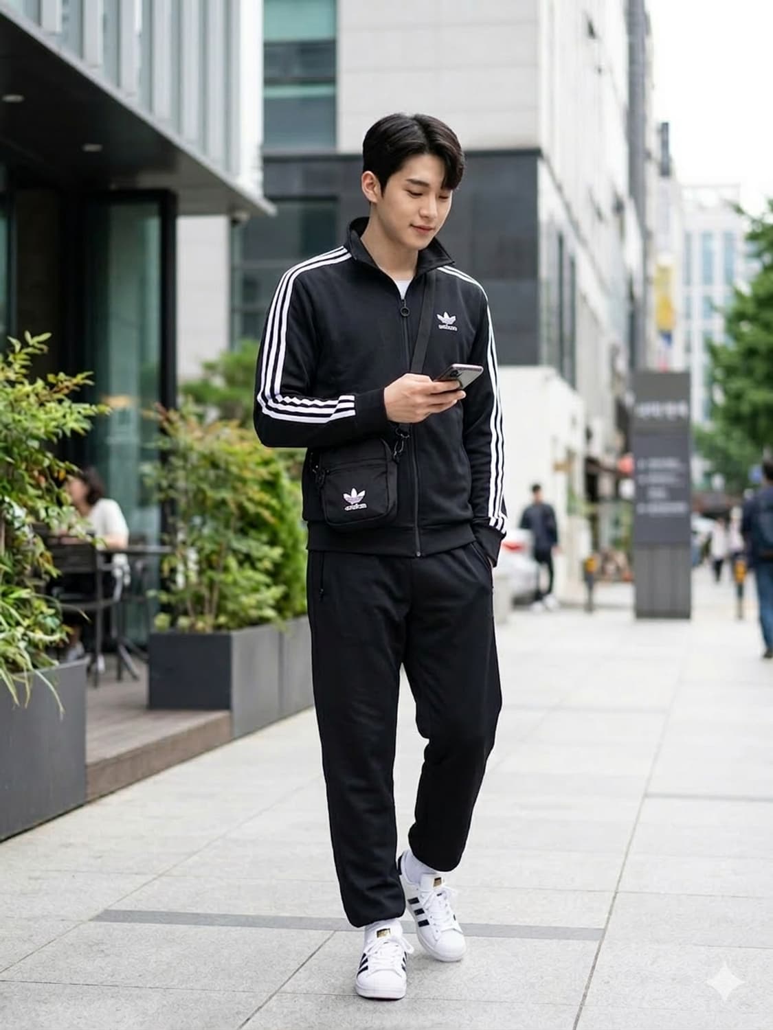 아디다스 유로파 트랙탑 져지 블랙 상품이미지1