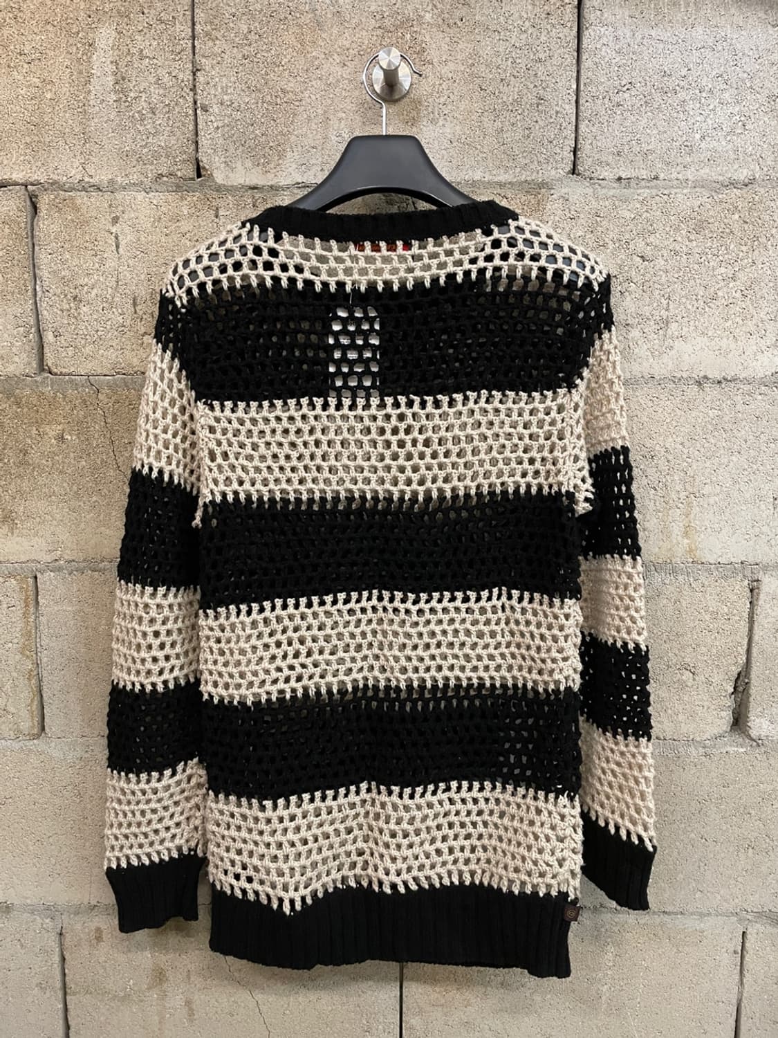 히스테릭 글래머 스트라이프 그물 니트  상품이미지5