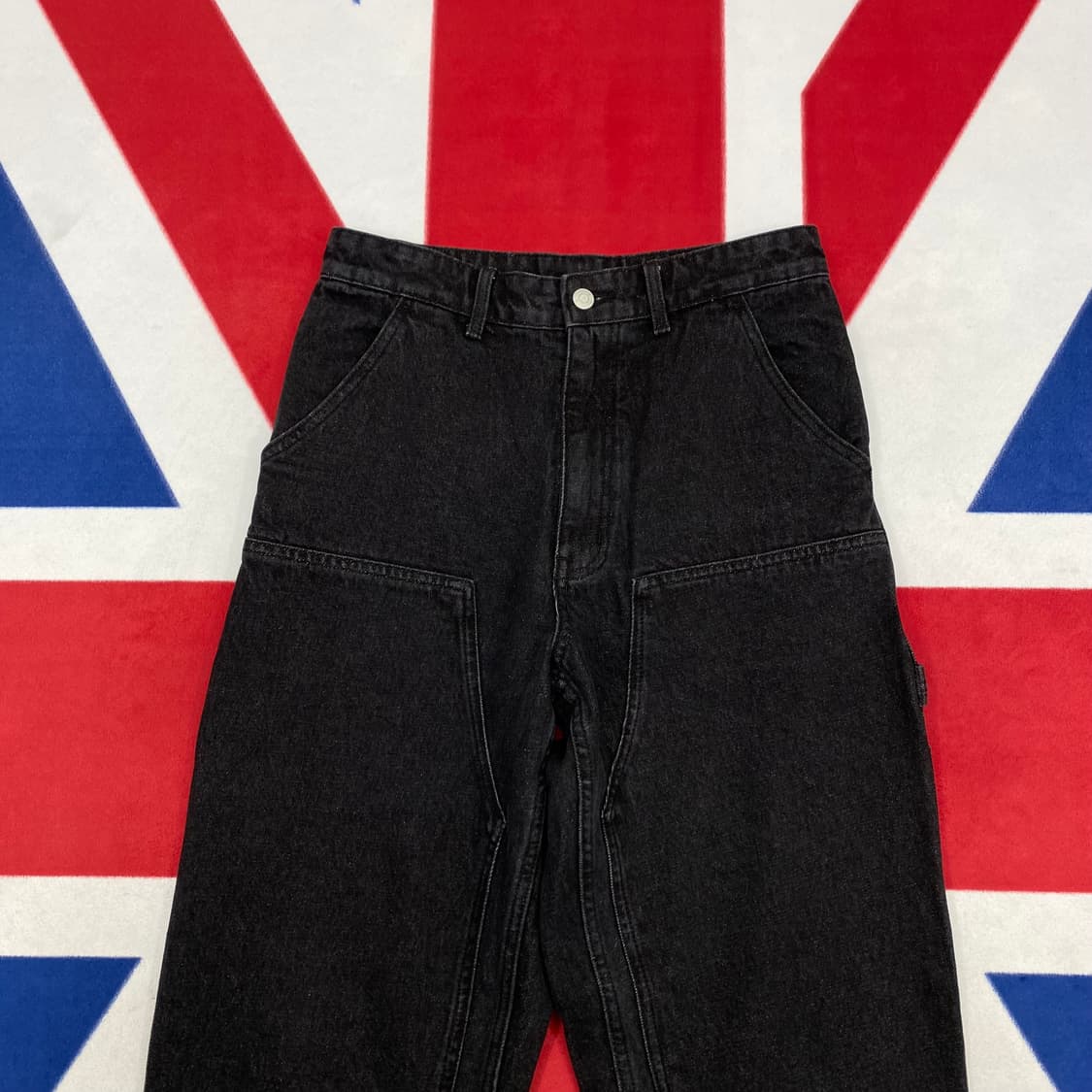 아웃스탠딩 더블니 흑청데님팬츠 30 상품이미지2