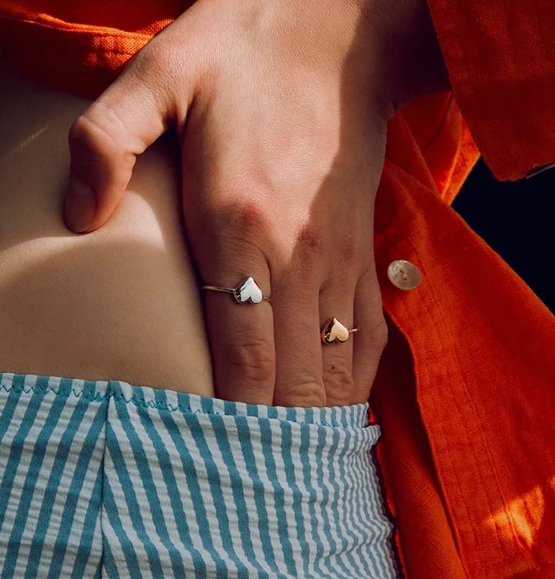 넘버링 하트반지 실버 9호 상품이미지2