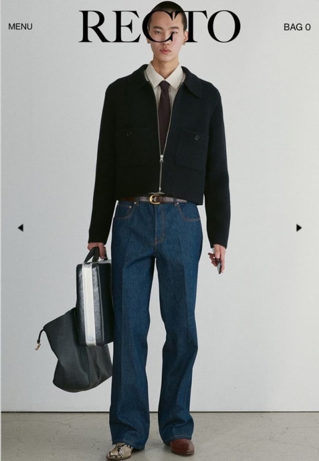 렉토 에즈라 니트 집업 가디건 상품이미지3