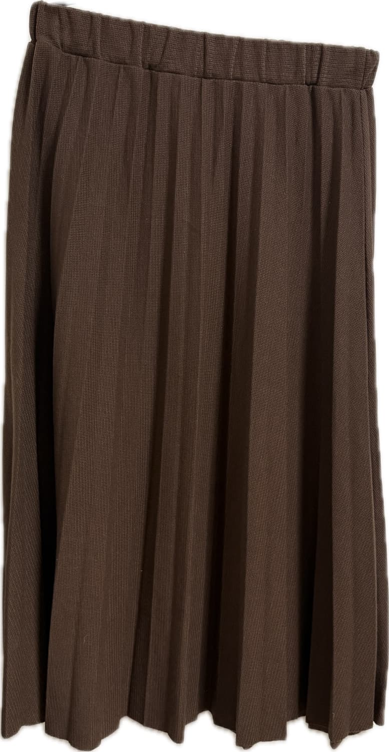롱 플리츠 스커트 브라운 상품이미지1