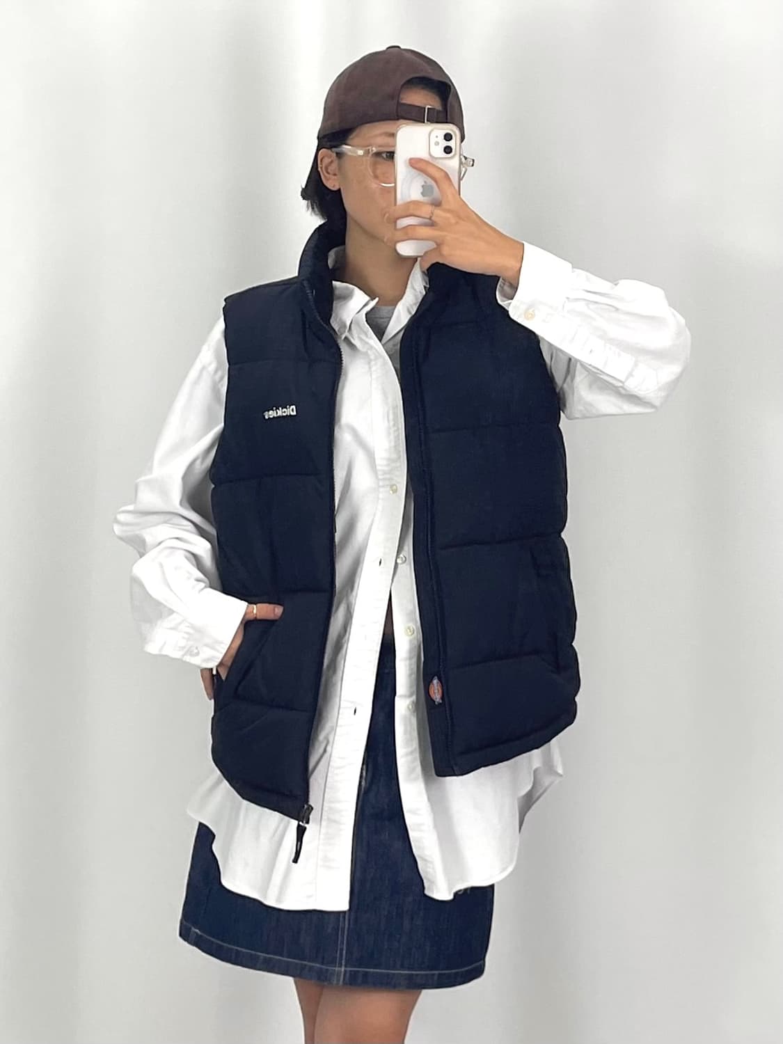 루키CK9727: 디키즈 베이직 패딩 베스트 네이비  상품이미지3