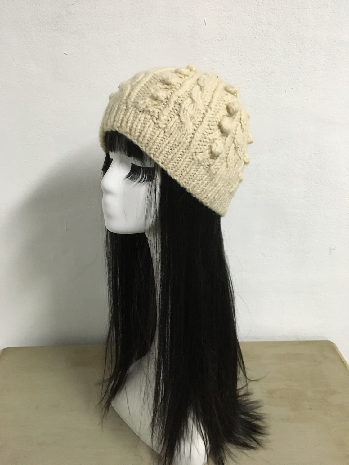 pom pom cable knit beanie 상품이미지1