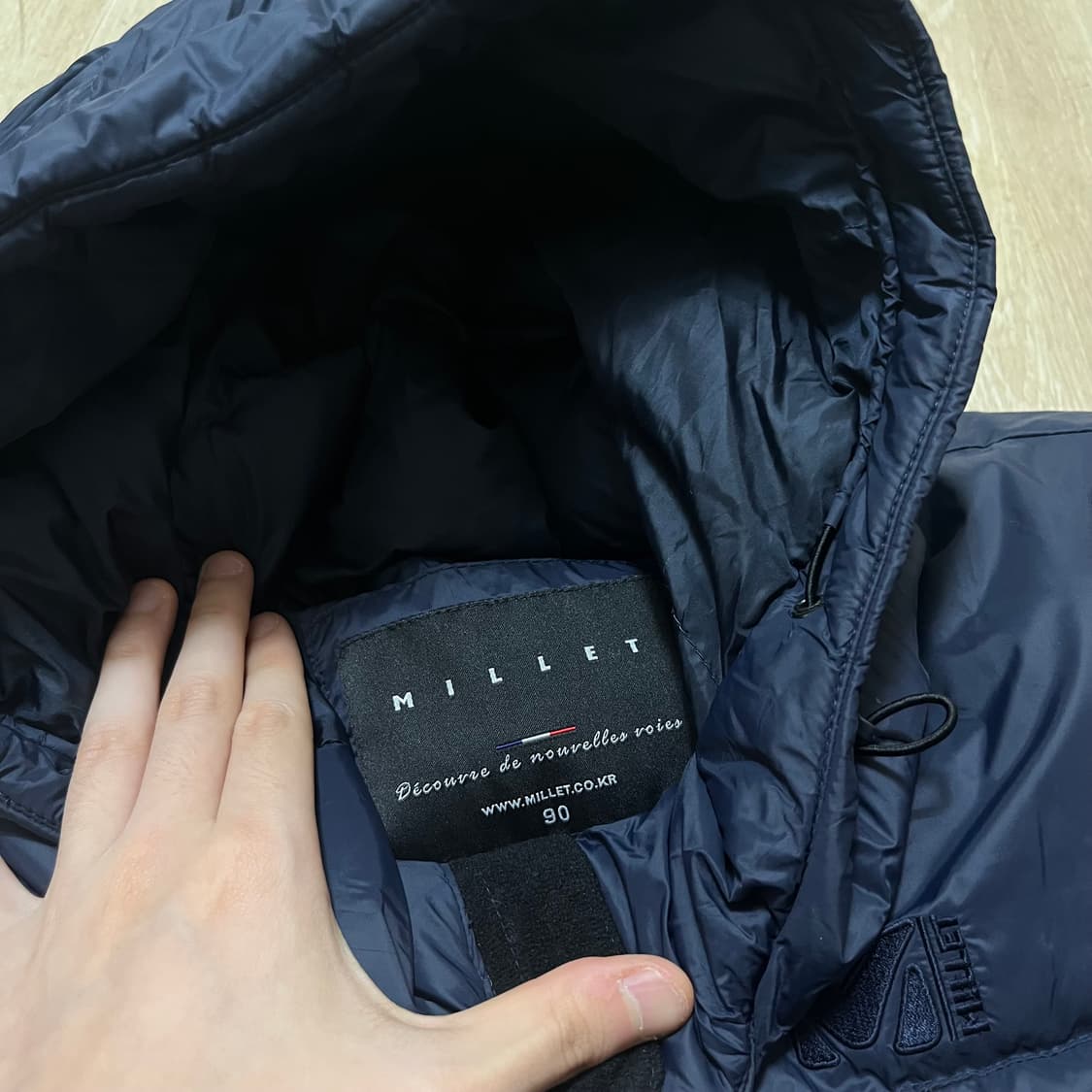 밀레 다운 오리지널 로고 롱패딩 90 상품이미지4