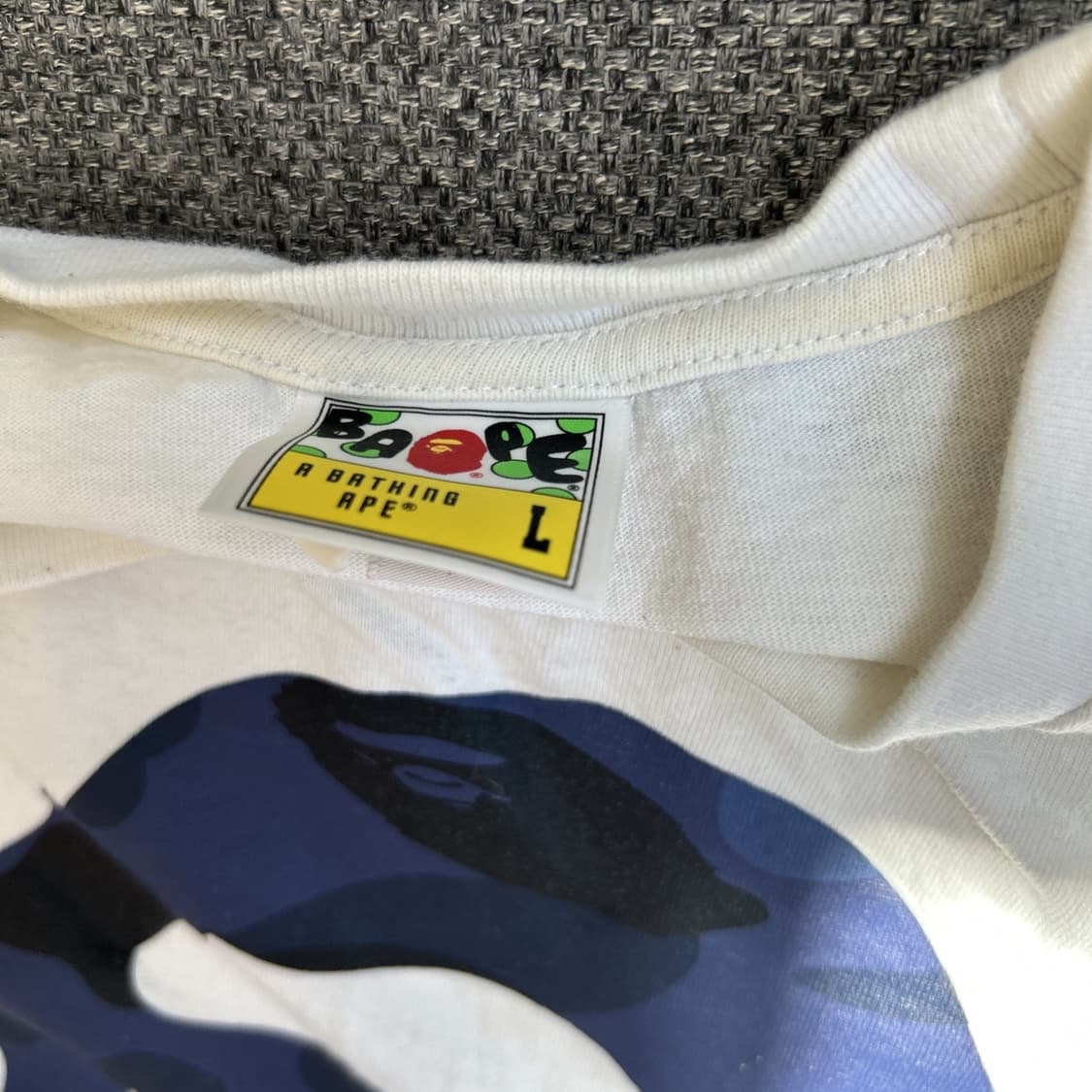 베이프 바이 베이팅 에이프 헤드 롱슬리브 티셔츠 화이트 L 상품이미지3