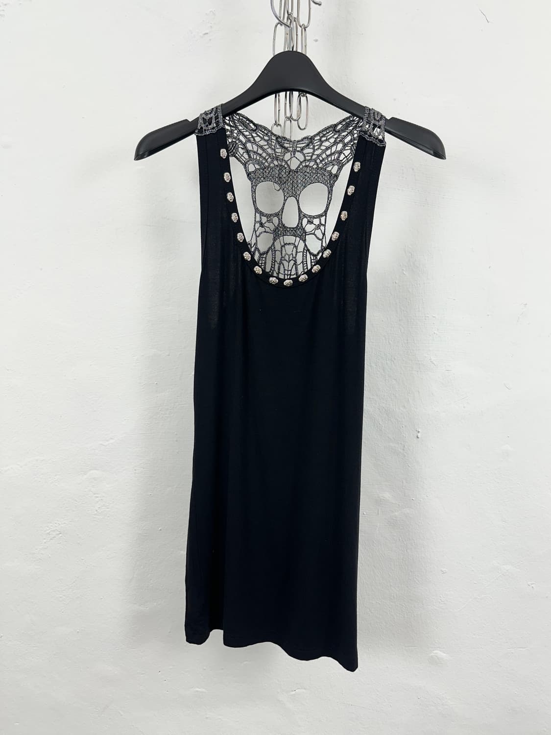 Skull Stud Lace-Back Tank Top 상품이미지2