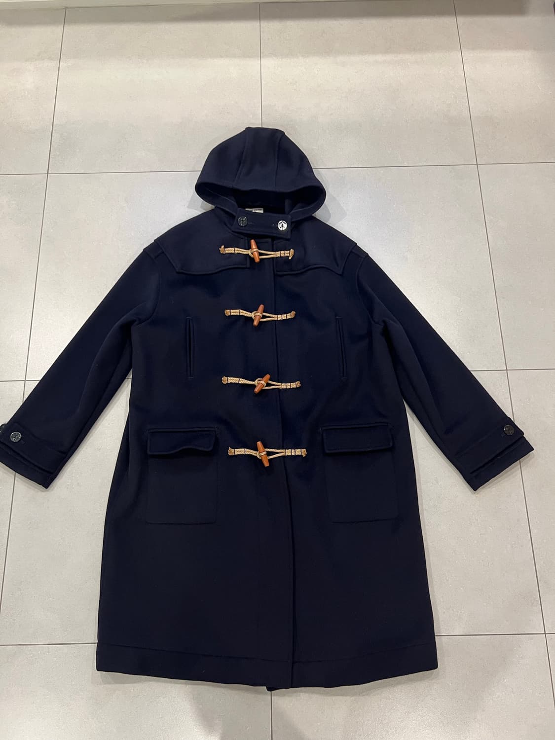 오프닝세레머니 오버핏 더플코트 네이비 xl 상품이미지2