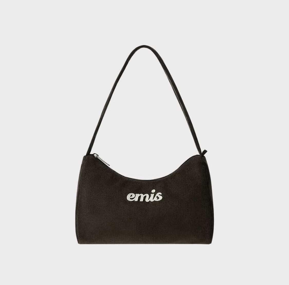 이미스 가방 CORDUROY APPLIQUE HOBO BAG-BROWN 상품이미지1