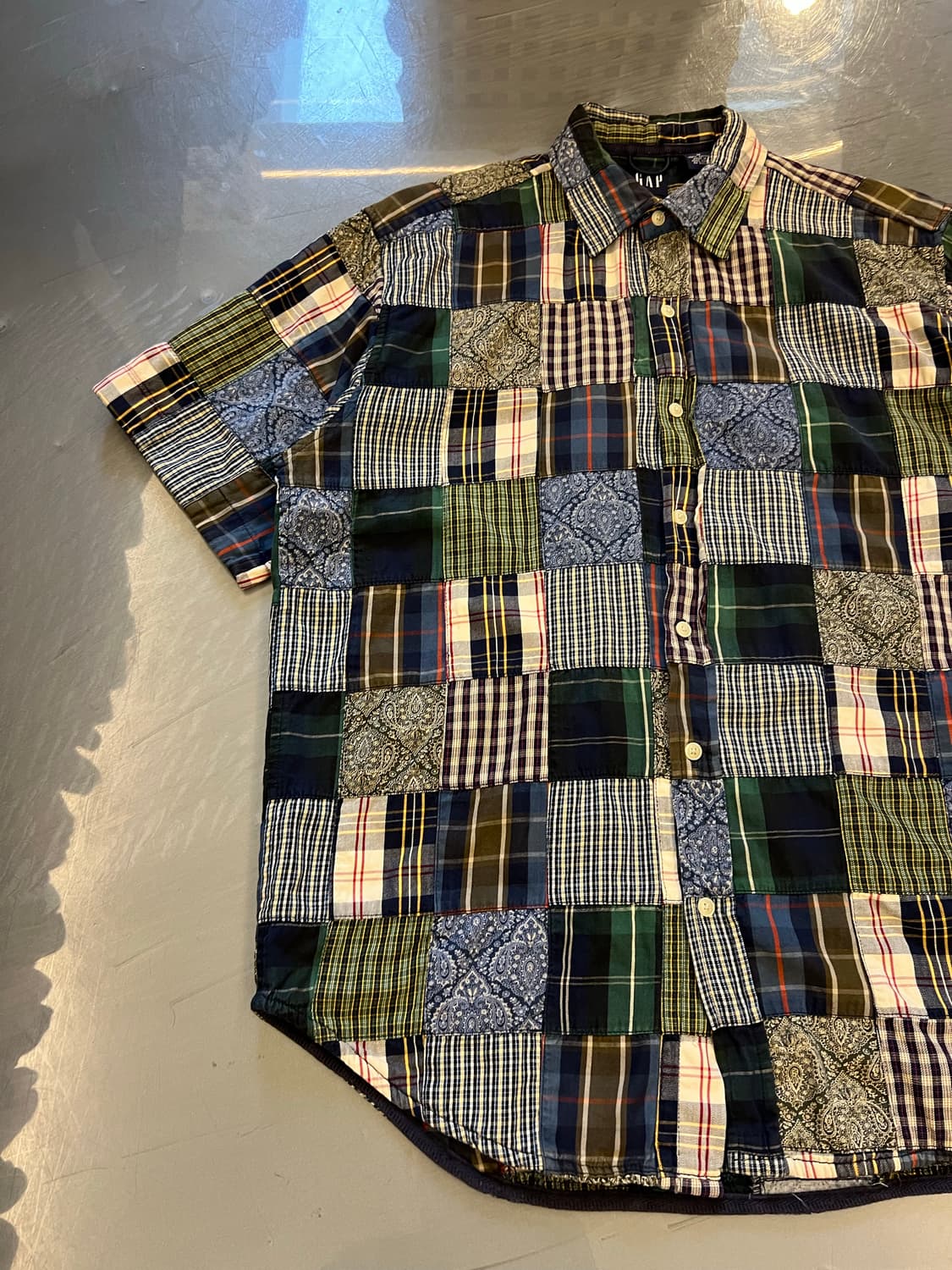 OLD GAP PATCHWORK 올드갭패치워크반팔셔츠 상품이미지5