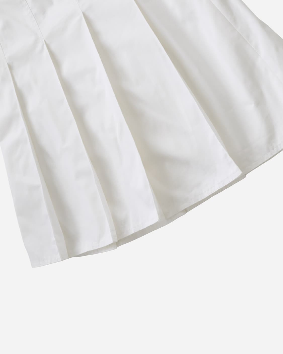 Burberry White Cotton Pleated Skirt 상품이미지3