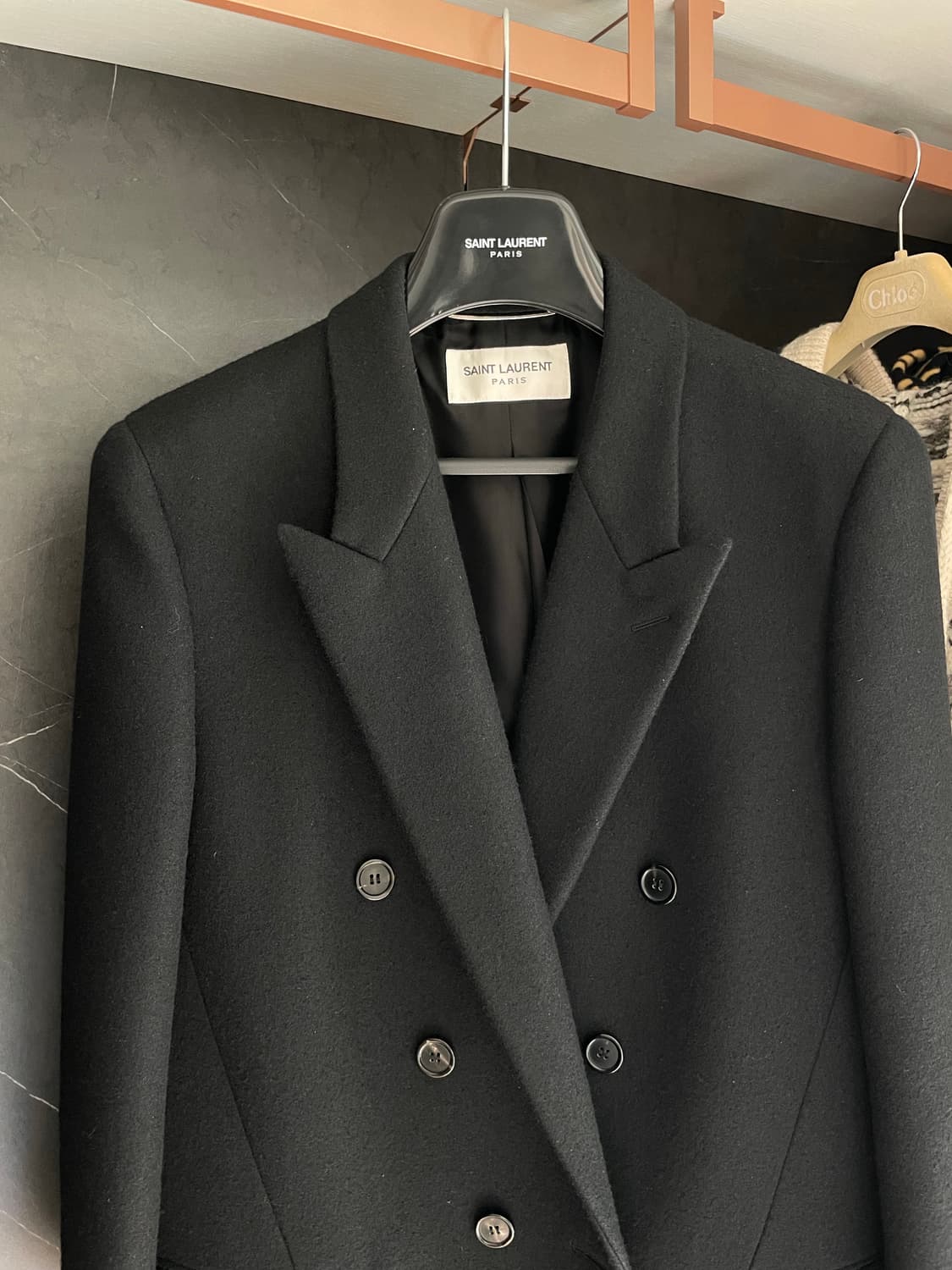 생로랑 더믈 롱코트 54사이즈 팝니다 상품이미지3