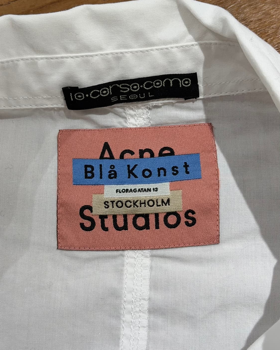 아크네 스튜디오 블라 콘스트 화이트 포켓 오버핏 셔츠 상품이미지7