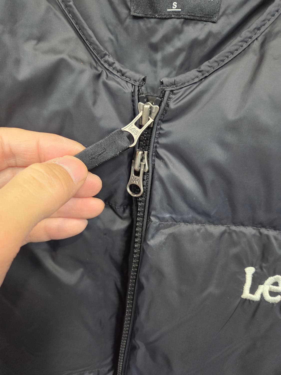 Lee 카라리스 미들 덕다운 투웨이 패딩자켓 L 상품이미지4