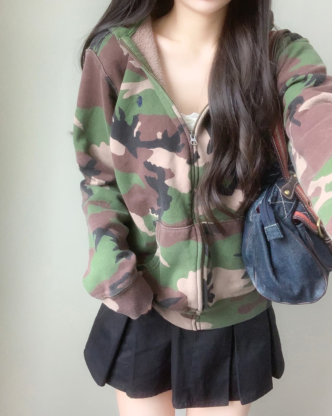 폴로 카모 후드집업 상품이미지1
