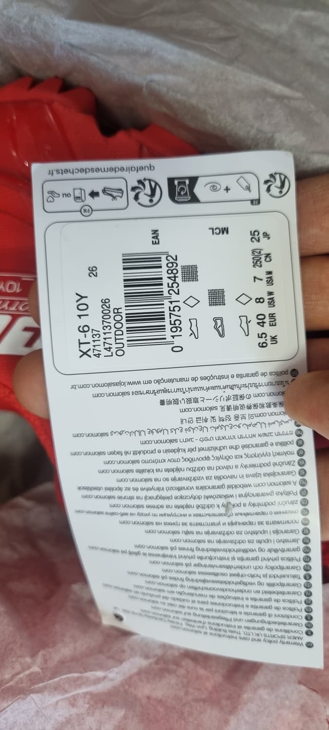 살로몬 xt-6 10주년 파이어리 레드 250 상품이미지4