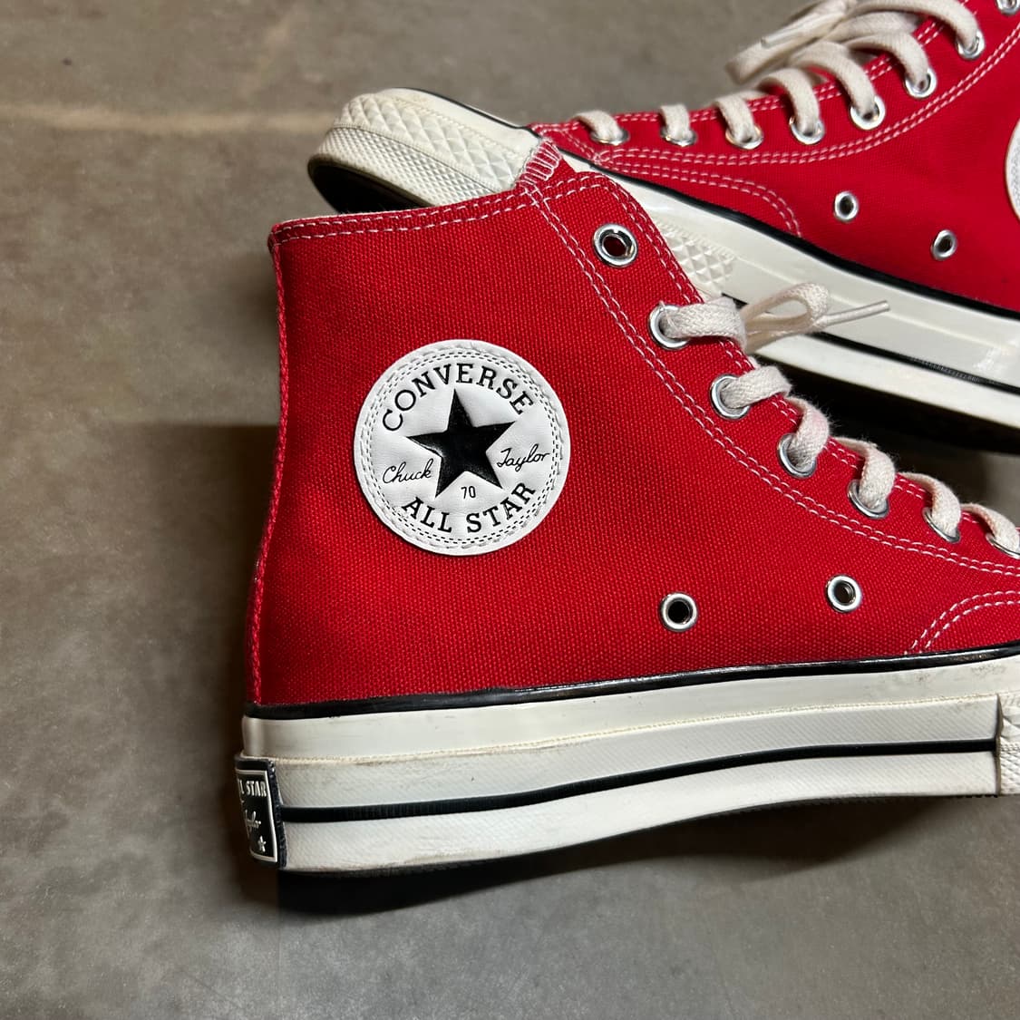 250) 컨버스 척테일러 척 70 스니커즈 신발 레드 상품이미지2