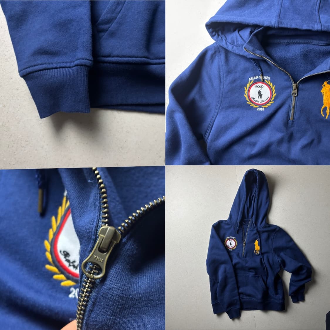 폴로 빅포니 레이싱 반집업 후드 상품이미지2